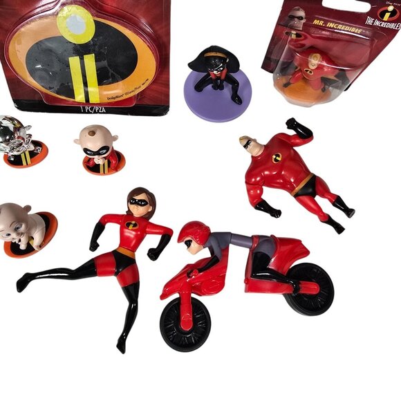 Incredibles 2 Action Figures Lot Cake Toppers Elastigirl Violet Jack-Jack Disney - Picture 5 of 6